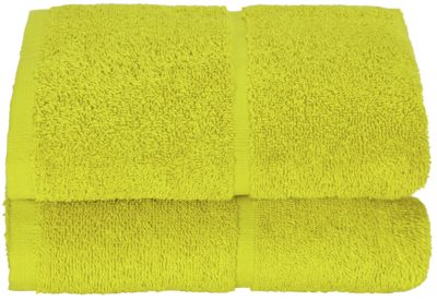 ColourMatch Pair of Hand Towels - Zest